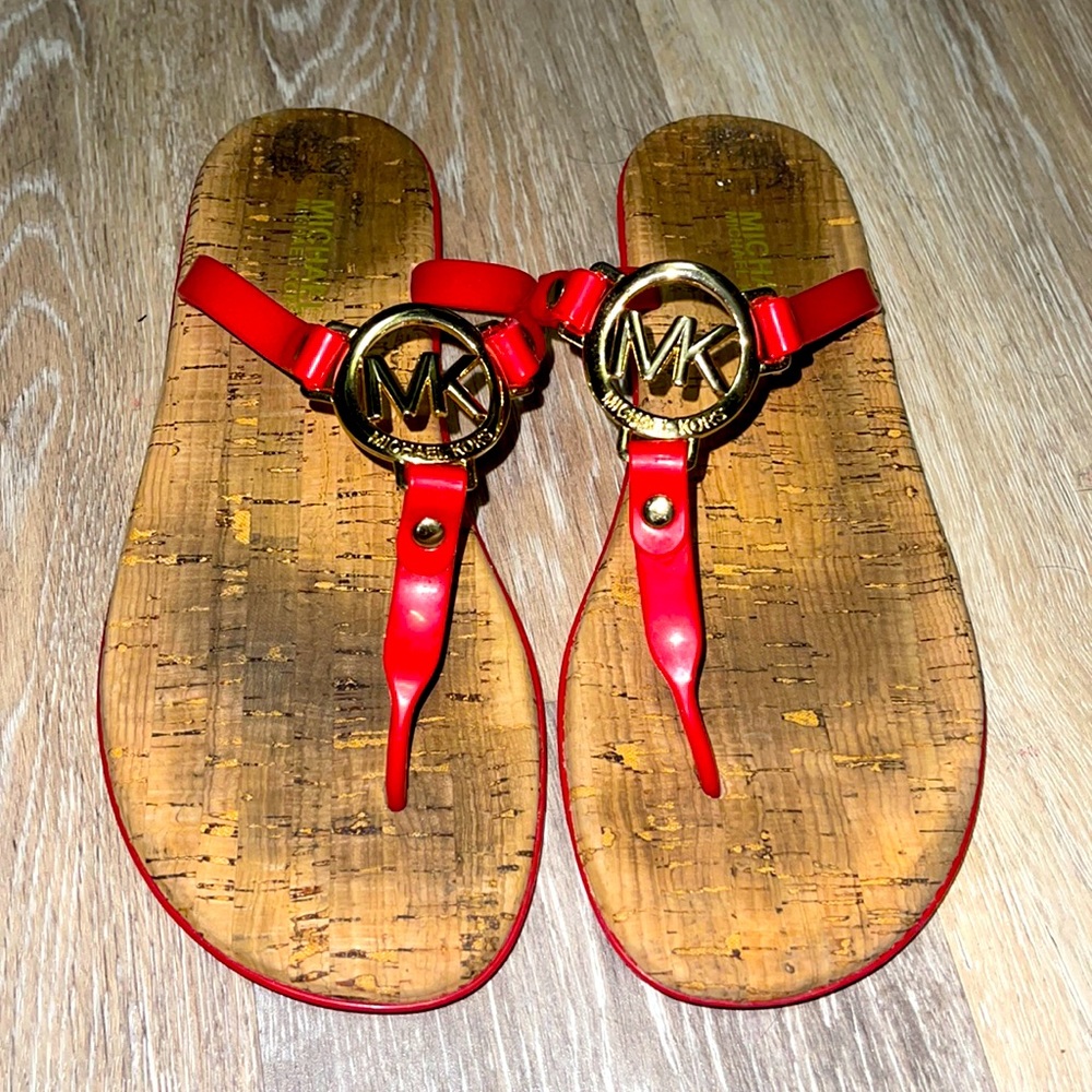 Red MK sandals !